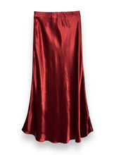 Load image into Gallery viewer, Colette Satin Skirt Carmine Red
