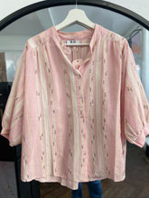 Load image into Gallery viewer, Esme Sparkle Stripe Blouse Blush
