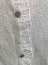 Load image into Gallery viewer, Washed Linen Frill Waistcoat White
