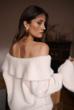 Load image into Gallery viewer, Lottie Cream Frill Cuff Jumper
