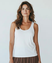 Load image into Gallery viewer, Double Layer Scoop Vest Beige
