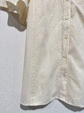 Load image into Gallery viewer, Flora Flower Broderie Blouse Cream
