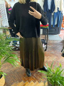 Mika Shimmer Skirt Gold