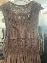 Load image into Gallery viewer, Samara Crochet Dress Chocolate
