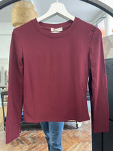 Load image into Gallery viewer, Bobbi Long Sleeve Crew Bordeaux
