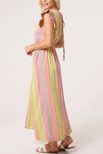 Load image into Gallery viewer, Fi Double V Frill Cheesecloth Dress Aztec Mocha
