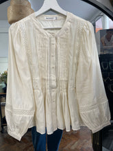Load image into Gallery viewer, Pintuck Blouse Ivory
