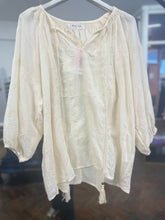 Load image into Gallery viewer, Emilia Smock Broderie Blouse Cream
