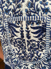 Load image into Gallery viewer, Chloe Bow Tie Front Block Print Gilet - Blue Floral
