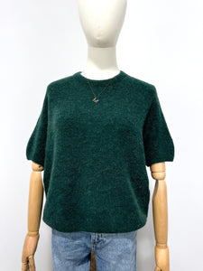 Rhonda Alpaca Half Sleeve Dark Green