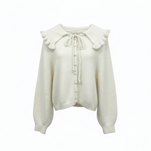 Load image into Gallery viewer, Remy Collared Button Cardigan Cream
