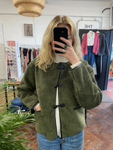 Load image into Gallery viewer, Livia Shearling Jacket Khaki
