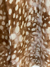 Load image into Gallery viewer, Deer Print Pussy Bow Blouse Caramel
