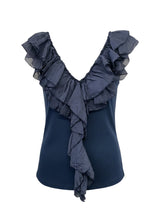 Load image into Gallery viewer, Naya Frill Vest Navy
