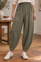 Load image into Gallery viewer, Fern Pocket Jogger Khaki
