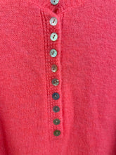 Load image into Gallery viewer, Soft Button Collar Jumper Fluro Coral
