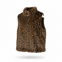 Load image into Gallery viewer, Loxy Faux Fur Gilet - Leopard
