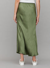 Load image into Gallery viewer, Sable Slinky Skirt Khaki
