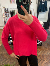 Load image into Gallery viewer, Tammy Ribbed Turtle Neck Jumper Bright Pink
