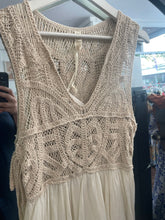 Load image into Gallery viewer, Samara Crochet Dress Cream
