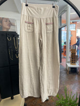 Load image into Gallery viewer, Tara Linen Hareem Trouser Beige
