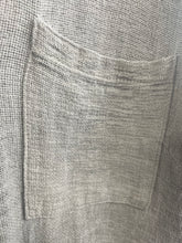 Load image into Gallery viewer, Washed Linen Longline Tie Front Shirt Khaki
