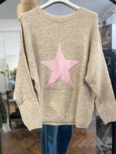 Load image into Gallery viewer, Star Jumper Beige/Pink
