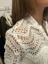 Load image into Gallery viewer, Lois Lace Pintuck Blouse White
