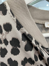 Load image into Gallery viewer, Leopard Satin Bomber Beige
