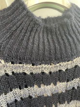 Load image into Gallery viewer, Rowan Textured Stripe Jumper Navy
