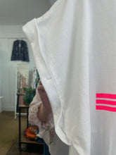 Load image into Gallery viewer, Neon Stripe Star T-Shirt White

