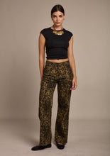 Load image into Gallery viewer, Leopard Wide Leg Jeans
