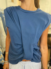 Load image into Gallery viewer, Twist Front T-Shirt French Navy

