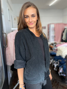 Naya Needlecord Jacket Black
