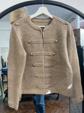 Load image into Gallery viewer, Maeve Knitted Military Jacket Mocha
