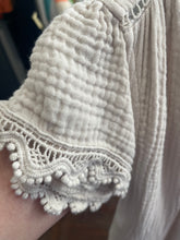 Load image into Gallery viewer, Soraya Cheesecloth Swing Dress Stone
