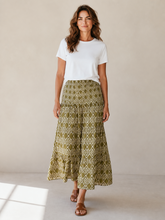 Load image into Gallery viewer, Aliza Skirt/Dress - Olive/Cream
