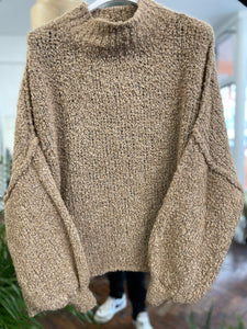 Teddy Slouchy Knit Camel