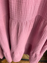 Load image into Gallery viewer, Cleo Cheesecloth Dress Rose Pink
