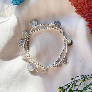 Silver Libra Coin Bracelet