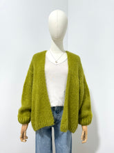 Load image into Gallery viewer, Bernadette Oversized Mohair Cardigan Olive
