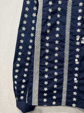 Load image into Gallery viewer, Ivoan Embroidered Blouse Navy
