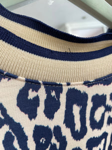 Bolt Leopard Sweat Navy