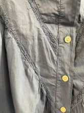 Load image into Gallery viewer, Gayle Long Sleeve Lace Insert Blouse Denim
