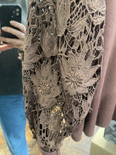 Load image into Gallery viewer, Rina Lace Sleeve Jumper Chocolate
