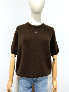 Rhonda Alpaca Half Sleeve Brown