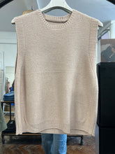 Load image into Gallery viewer, Georgette Glitter Tank Beige

