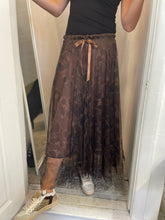 Load image into Gallery viewer, Smudge Tulle Skirt Choc
