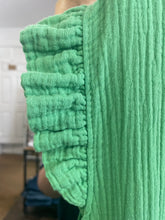 Load image into Gallery viewer, Sunny Cheesecloth Swing Dress Green
