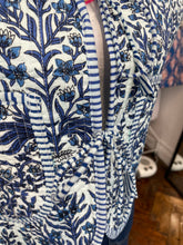 Load image into Gallery viewer, Chloe Bow Tie Front Block Print Gilet - Blue Floral
